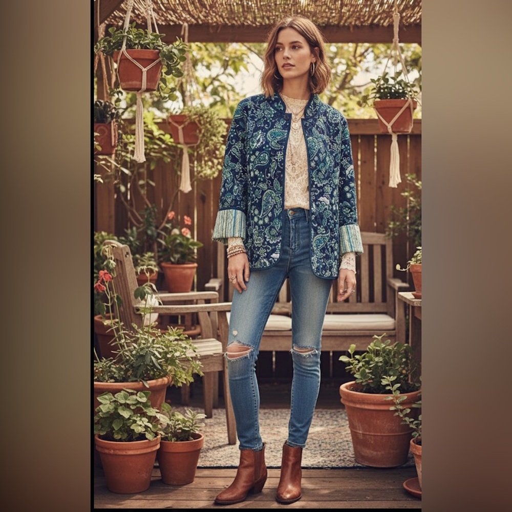 Blue Paisley Jacket
